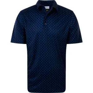GREGNORMAN ML 75 TEE PRINT POLO Pánske golfové polo tričko, tmavo modrá, veľkosť #8498823