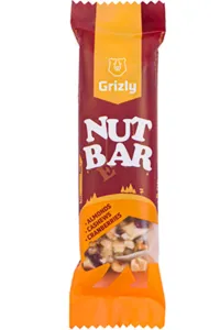 GRIZLY Nut bar mandle-kešu-brusnice 40 g