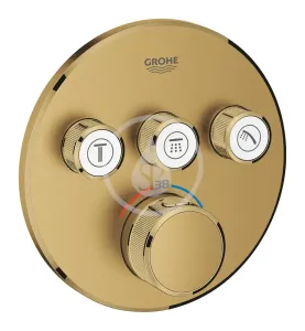GROHE - Grohtherm SmartControl Termostatická sprchová podomietková batéria, 3 ventily, kefovaný Cool Sunrise 29121GN0