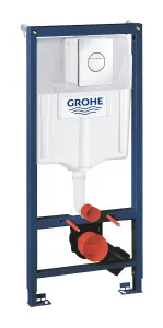 GROHE - Rapid SL Predstenová inštalácia na závesné WC, tlačidlo Nova Cosmopolitan, chróm 38860000