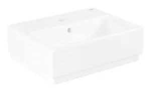 Grohe Cube Ceramic - Umývadlo s prepadom, 455 mm x 350 mm, PureGuard, alpská biela 3948300H