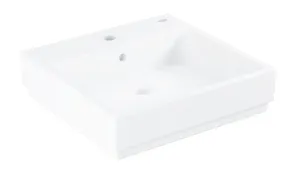 GROHE - Cube Ceramic Umývadlo s prepadom, 500x490 mm, PureGuard, alpská biela 3947800H