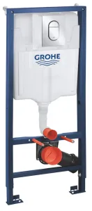 Grohe Rapid SL - Predstenová inštalácia s nádržkou pre závesné WC, tlačidlo Arena Cosmopolitan S, chróm 39504000