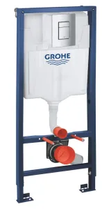 Grohe Rapid SL - Predstenová inštalácia s nádržkou pre závesné WC, tlačidlo Skate Cosmopolitan, chróm 39587000