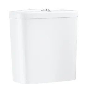 GROHE - Bau Ceramic Splachovacia nádrž k WC kombi, 343x153 mm, spodný prívod vody, alpská biela 39436000