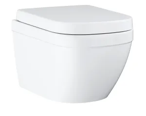 GROHE - Euro Ceramic Závesné WC s doskou SoftClose, Rimless, Triple Vortex, alpská biela 39693000