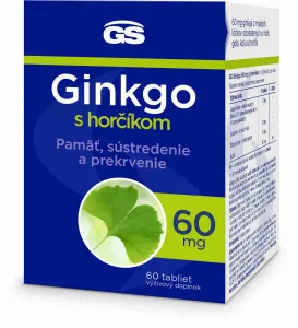GS GS Ginkgo 60 mg s horčíkom, 60 tabliet 60 tabliet