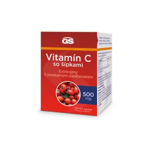 GS Vitamín C 500 mg so šípkami tbl 50+10 (inov.2023) (60 ks)
