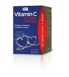 GS Vitamín C 1000 so šípkami darček 2022 tbl 100+20 navyše (120 ks)