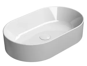 GSI - KUBE X keramické umývadlo na dosku, 60x37cm, oválne, biela ExtraGlaze 945811