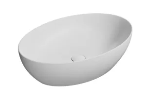 GSI - PURA keramické umývadlo na dosku 60x42cm, biela mat 884209