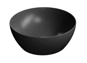 GSI - PURA keramické umývadlo na dosku, Ø 42cm, čierna mat 885126