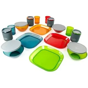 GSI Outdoors Infinity 4 Person Deluxe Tableset, Multicolor #53822