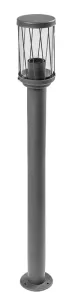 Vonkajšia lampa GTV Kerta OS-KERTP80-30 E27 12 W čierna (Vonkajšia lampa GTV Kerta OS-KERTP80-30 E27 12 W čierna)