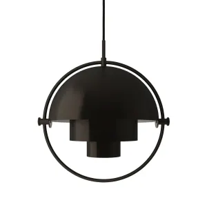 Závesné svietidlo GUBI Multi-Lite, Ø 27 cm, čierna/čierna