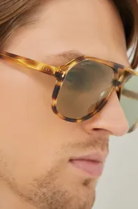 Slnečné okuliare Gucci pánske, hnedá farba #4537772