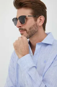 Slnečné okuliare Gucci pánske, čierna farba #6853691