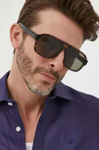 Slnečné okuliare Gucci pánske, hnedá farba #6853706