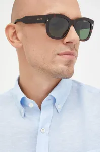 Slnečné okuliare Gucci pánske, hnedá farba #257607