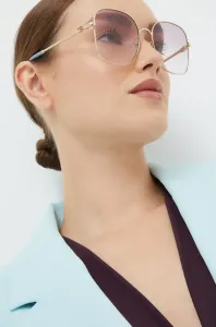 Slnečné okuliare Gucci dámske, fialová farba #1214600