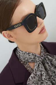 Slnečné okuliare Gucci dámske, čierna farba #1215749