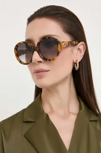 Slnečné okuliare Gucci dámske, hnedá farba #7865873