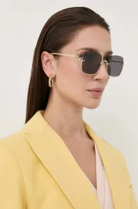 Slnečné okuliare Gucci dámske, zlatá farba #6387234