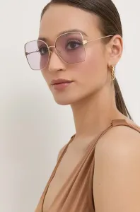 Slnečné okuliare Gucci dámske, zlatá farba #6336900