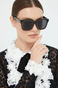 Slnečné okuliare Gucci dámske, čierna farba #246989