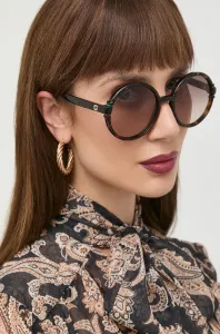 Slnečné okuliare Gucci dámske, hnedá farba #4587627
