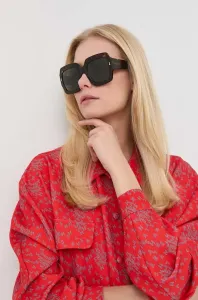 Slnečné okuliare Gucci dámske, hnedá farba #299855