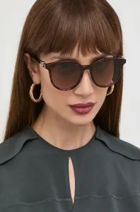 Slnečné okuliare Gucci dámske, hnedá farba #246620