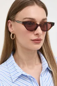Slnečné okuliare Gucci dámske, hnedá farba #8700141
