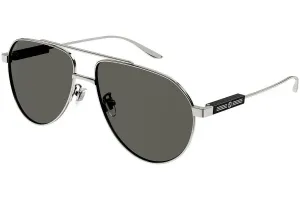 Slnečné okuliare Gucci pánske, strieborná farba #7164543