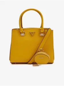 Yellow Ladies Handbag Guess Eco Alexie Girlfriend Satchel - Women #6126022