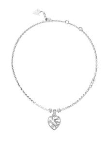 Guess Slušivý oceľový náhrdelník so srdiečkom Heart Cage JUBN03099JWRHT/U