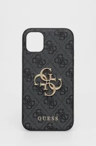 Guess GUHCN614GMGGR Apple iPhone 11 tvrdý obal 4G Big Metal Logo (sivá)