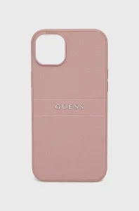 Puzdro Guess PU Leather Saffiano iPhone 14 Plus - ružové