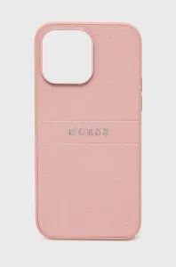 Puzdro Guess PU Leather Saffiano iPhone 14 Pro Max - ružové