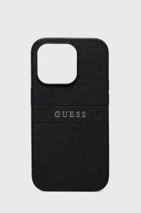 Puzdro Guess PU Leather Saffiano iPhone 14 Pro - čierne