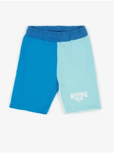 Modré chlapčenské teplákové šortky Guess #663161
