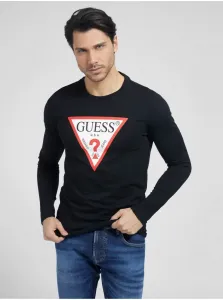 Černé pánské tričko Guess #1052220