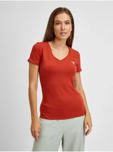 Red Women's T-Shirt Guess - Women #655697
