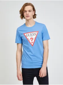 Modré pánske tričko Guess #690995