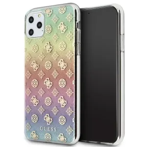 Guess case for iPhone 11 Pro Max GUHCN65PEOML multicolor hard case Iridescent 4G Peony