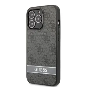 Guess PU 4G Stripe kryt na Apple iPhone 13 Pro Max Grey
