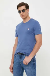 Bavlnené tričko Guess jednofarebné