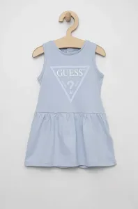 Detské bavlnené šaty Guess midi, áčkový strih