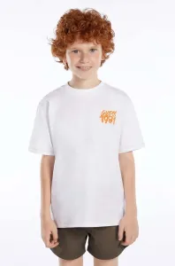 Detské bavlnené tričko Guess biela farba, s potlačou #8900295