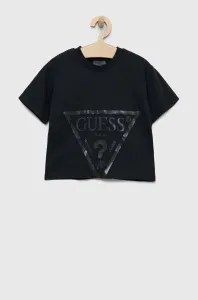 Detské bavlnené tričko Guess šedá farba, #6213583